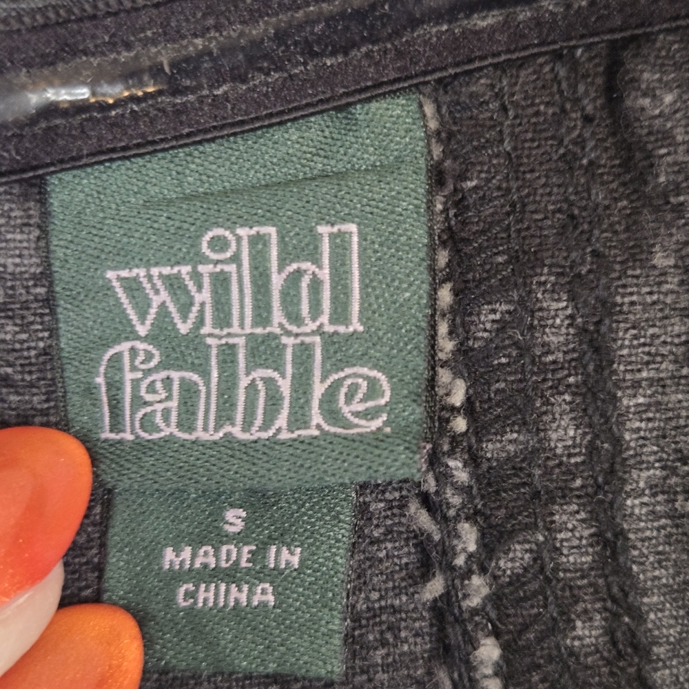 NWoT Wild Fable Black Denim Strapless Dress w Studded Detail Size Small - Picture 2 of 9
